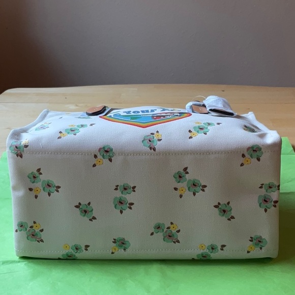 🌿  DISNEY X COACH CANVAS TOTE WITH FLORAL PRINT AND MICKEY MOUSE 🌿 NWT 🌿 - Picture 14 of 16